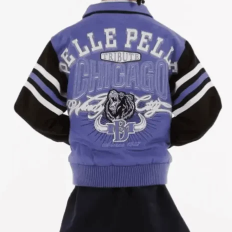 Pelle Pelle Purple Chicago Kids Wool Jacket