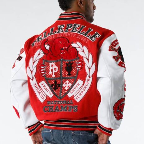 Pelle Pelle Red National Champs Wool Jacket