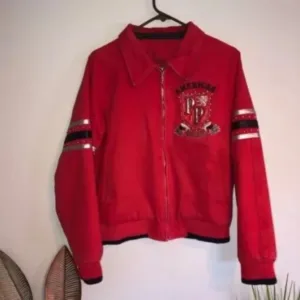 Pelle Pelle Red Varsity Jacket