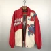 Pelle Pelle Red White Men Printed Leather Jacket