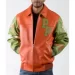 Pelle Pelle Renegades Leather Jacket Orange Green Jacket