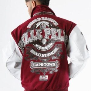 Pelle Pelle Road Rally Maroon Wool Jacket