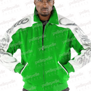 Pelle Pelle Scripted Green Mens Jacket
