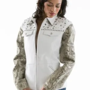 Pelle Pelle Womens Signature Born Free White Jacket