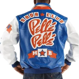 Pelle Pelle Soda Club Blue Leather Jacket