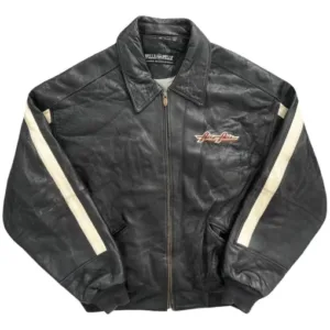 Pelle Pelle Soda Club Classic Jeans Black Bomber Jacket