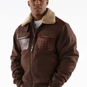 Pelle Pelle Studded Gator Jacket