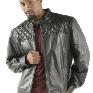 Pelle Pelle Studded Quilt Black Elena Jacket