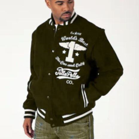 Pelle Pelle The One and Only Olive Varsity Jacket