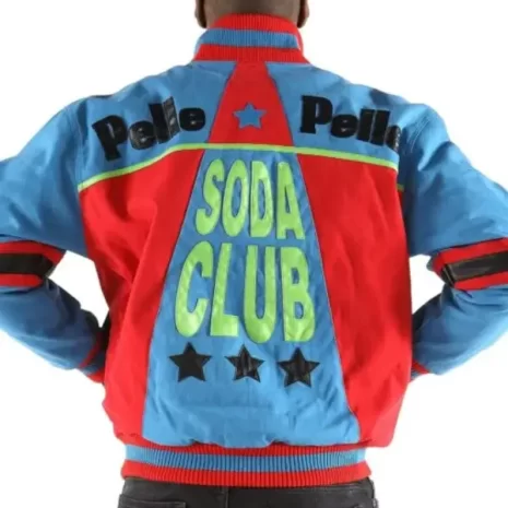 Pelle Pelle Throwback Soda Club Blue & Red Jacket