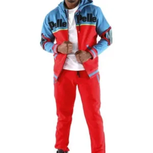 Pelle Pelle Throwback Soda Club Warm Up Red Tracksuit