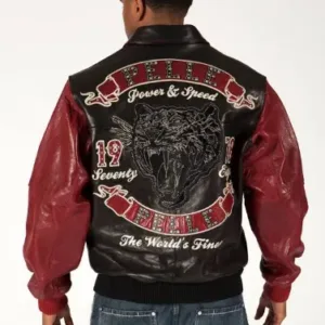 Pelle Pelle Tiger Black Luster Mens Leather Jacket