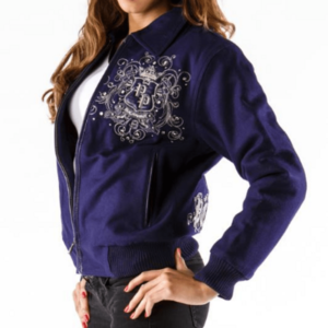 Pelle Pelle Triple-Crest-Shirt Collar Blue Jacket