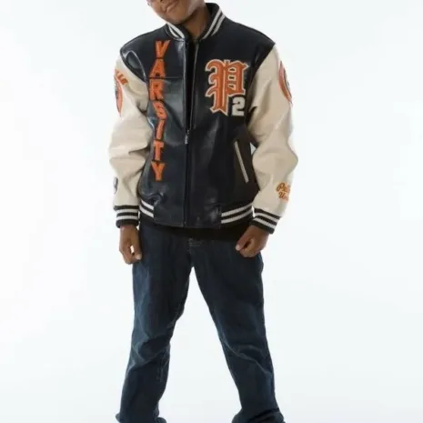 Pelle-Pelle-Varsity-Patches-Navy-Orange-Tan-Plush-Leather-Jacket.webp