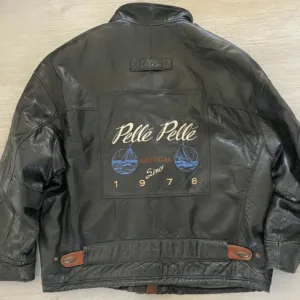 Pelle Pelle Vintage 80’s Black Bomber Jacket
