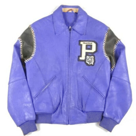 Pelle Pelle Vintage Blue Leather Jacket