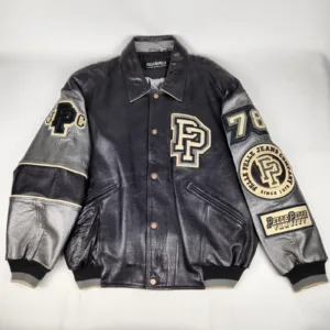 Pelle Pelle Vintage Marc Buchanan Black Bomber Jacket