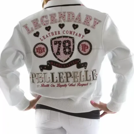 Pelle Pelle White Leather Jacket