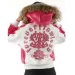 Pelle Pelle White Pink Women Leather Jacket