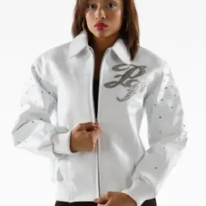 Pelle Pelle White Womens Leather Jacket