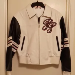 Pelle Pelle White and Black Leather Jacket