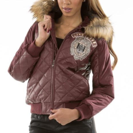 Pelle Pelle Women Puffer Fur Hood Jacket