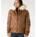 Pelle Pelle Women Quilted Fur Hood Jacket