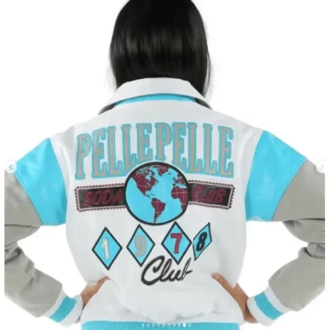 Pelle Pelle Women Soda Club Leather Varsity Jacket