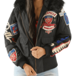 Pelle Pelle American Bruiser Polyester Black Jacket