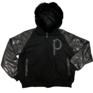 Pelle Pelle Women’s Black Snake Print Wool Jacket
