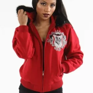 Pelle Pelle Womens Born Free Heritage Red Jacket
