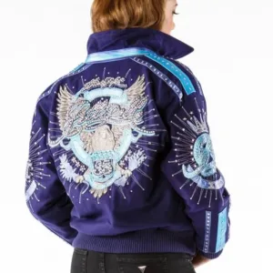 Pelle Pelle Womens Ultimate Signature Purple Wool Jacket