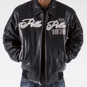 Pelle Pelle World Tour Navy Sienna Leather Jacket