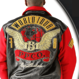 Men Pelle Pelle World Tour Red Bomber Jacket