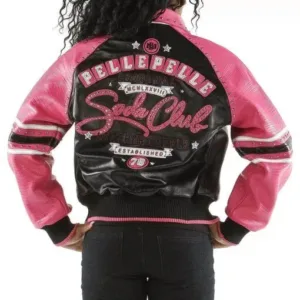 Pink Soda Club Pelle Pelle 78 Studded Leather Jacket
