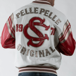 Soda Club Pelle Pelle 1978 Original Red and White Jacket