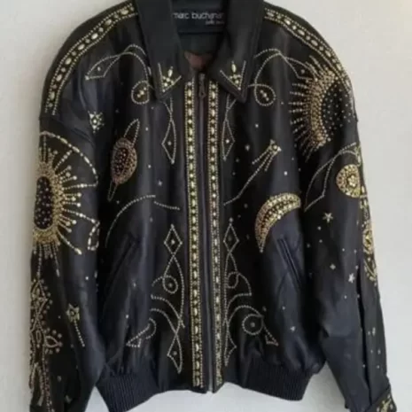 Studs Blouson Marc Buchanan Leather Jacket 