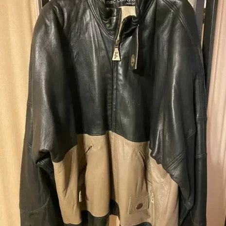 Stylish Black and Brown Leather Jacket by Pelle Pelle