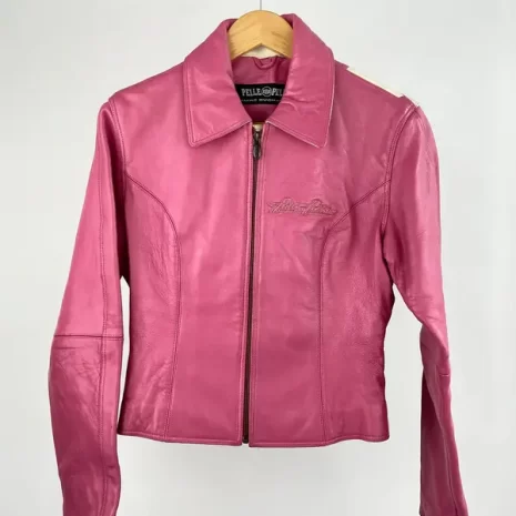 Pelle Pelle 90s pink leather jacket