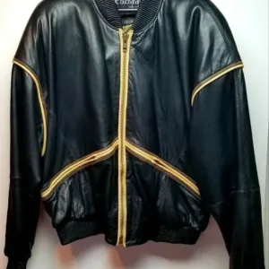 Vintage Marc Buchanan Pelle Pelle Leather Black Jacket