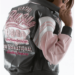 Vintage Pelle Pelle 1970 Major League Black and Pink Jacket