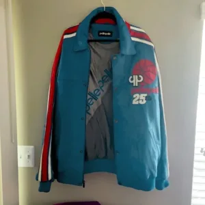 Pelle Pelle Vintage Basketball Light Blue Jacket
