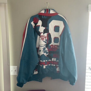 Vintage Pelle Pelle Basketball Light Blue Jacket