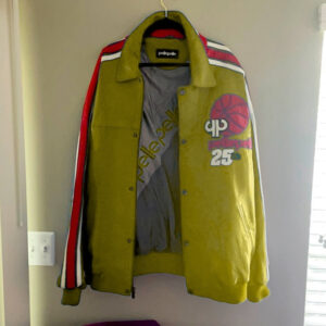 Vintage Pelle Pelle Basketball Olive Jacket