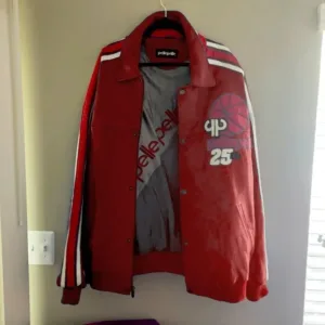 Pelle Pelle Vintage Basketball Red Jacket
