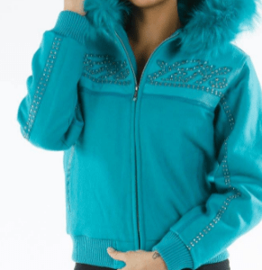 Women’s Pelle Pelle Sky Blue Wool Jacket