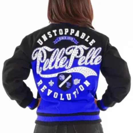 Womens-Pelle-Pelle-Unstoppable-Blue-Jacket-1.webp