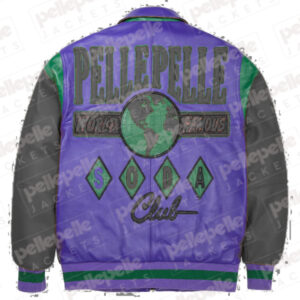 World Famous Multicolor Black Plush Jacket