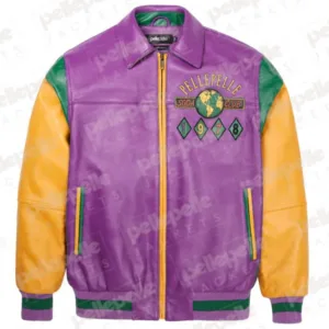 World Famous Multicolor Purple Soda Club Plush Jacket