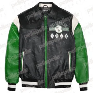 World Famous Soda Club Dull Green Plush Jacket